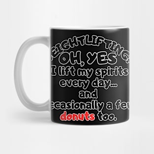 Spirit & Donuts Weightlifting Tee Mug